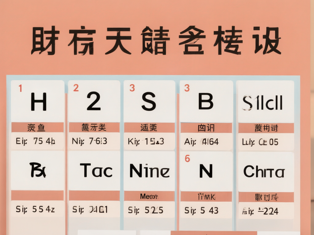 图中展示了一张具有设计感的图表或指示牌，背景采用了柔和的浅粉色。画面上方有一行醒目的黑色大字，下方则排列着两行类似卡片的白色方块，每个方块内包含数字、字母及符号。整体构图规整，色调清新简洁。然而，这张图片存在明显的 AI 生成缺陷：最上方的黑色汉字虽然形似中文，但实际上是无法辨认的“伪汉字”，笔画扭曲且逻辑混乱。下方的白色卡片中，文字和数字也出现了严重的错误，例如字母“H”、“S”、“B”与模糊的乱码混杂在一起，部分数字如“7-613”排版异常，且出现了两个编号为“3”的卡片，逻辑并不连贯。卡片中间的红色横条内，原本应是说明文字的地方全是不成形的破碎笔画，完全无法阅读。这些特征表明该图片是由 AI 模拟人类排版视觉效果而生成的，并不具备实际的信息传递功能。