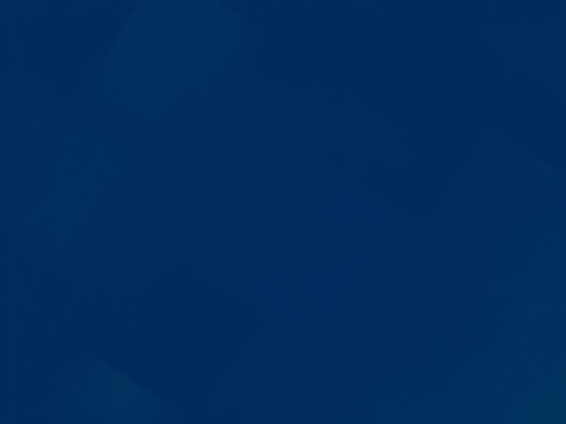 画面中呈现的是一张极简风格的纯色背景图，整体色调为深邃的普鲁士蓝。这张图片没有具体的人物、物体或复杂的场景，而是由不同深浅的蓝色色块交织而成。在构图上，画面中隐约可见一些大面积的几何色块重叠，形成了极其微弱的明暗过渡和斜向的纹理感，给人一种沉稳、冷静且深邃的视觉感受。这种设计通常被用作演示文稿或网页设计的底色。从 AI 生成的角度来看，由于画面内容过于单一，没有复杂的结构，因此不存在明显的手部变形或透视错误等逻辑缺陷。不过，在画面的左上角和右下角边缘处，色块的衔接显得略微生硬，缺乏自然的光影平滑度，这可能是算法在生成纯色纹理时细节处理不足的体现。